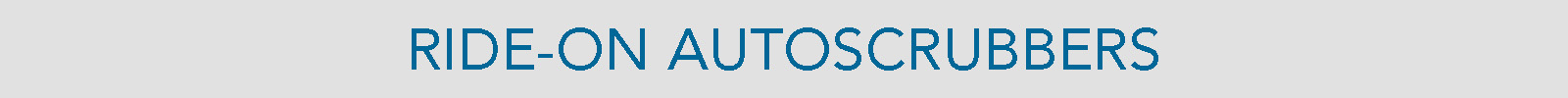 Ride-On Autoscrubbers